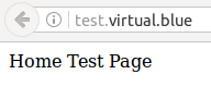 test.virtual.blue webpage